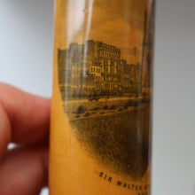 Load image into Gallery viewer, Antique 19th Century MAUCHLINE Ware Cylindrical NEEDLE CASE with image of the Scott Monument, Edinburgh
