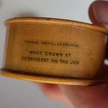 Load image into Gallery viewer, THREE: Antique 19th Century MAUCHLINE Napkin Rings. Two with Jedburgh Images &amp; One Tartanware
