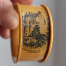 Load image into Gallery viewer, THREE: Antique 19th Century MAUCHLINE Napkin Rings. Two with Jedburgh Images &amp; One Tartanware
