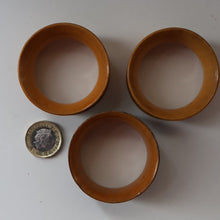 Load image into Gallery viewer, THREE: Antique 19th Century MAUCHLINE Napkin Rings. Two with Jedburgh Images &amp; One Tartanware

