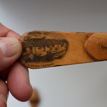 Load image into Gallery viewer, TWO Antique 19th Century MAUCHLINE Ware Pieces. Small Diamond Pin Cushion &amp; Page Marker
