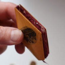 Load image into Gallery viewer, TWO Antique 19th Century MAUCHLINE Ware Pieces. Small Diamond Pin Cushion &amp; Page Marker
