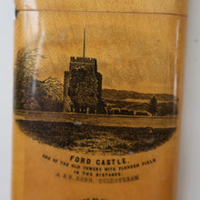 Load image into Gallery viewer, Antique 19th Century Victorian MAUCHLINE Ware Card Case / Carte de Visite Case. Ford Castle. FLODDEN FIELD Ineterest
