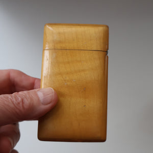 Antique 19th Century Victorian MAUCHLINE Ware Card Case / Carte de Visite Case. Ford Castle. FLODDEN FIELD Ineterest