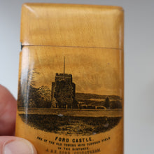 Load image into Gallery viewer, Antique 19th Century Victorian MAUCHLINE Ware Card Case / Carte de Visite Case. Ford Castle. FLODDEN FIELD Ineterest
