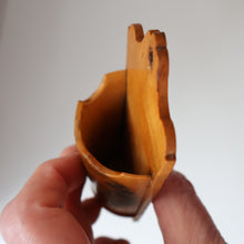 Load image into Gallery viewer, Antique 19th Century Victorian MAUCHLINE Ware Rare Wall Mounting Spill Holder. Kelso Bridge &amp; Abbey

