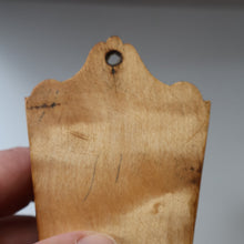 Load image into Gallery viewer, Antique 19th Century Victorian MAUCHLINE Ware Rare Wall Mounting Spill Holder. Kelso Bridge &amp; Abbey
