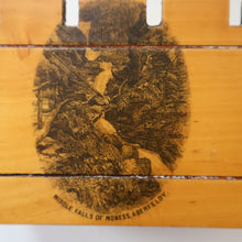 Load image into Gallery viewer, Antique 19th Century MAUCHLINE Ware MONEY BOX or BANK. In the Form of a Castle (with image of the Aberfeldy Waterfall)
