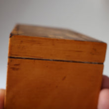 Load image into Gallery viewer, Antique 19th Century MAUCHLINE Ware MONEY BOX or BANK. In the Form of a Castle (with image of the Aberfeldy Waterfall)
