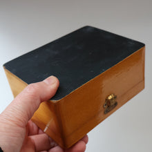 Load image into Gallery viewer, LARGE Antique 19th Century MAUCHLINE Ware Box. View of a Scottish Waterfall on the Lid
