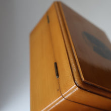 Load image into Gallery viewer, LARGE Antique 19th Century MAUCHLINE Ware Box. View of a Scottish Waterfall on the Lid
