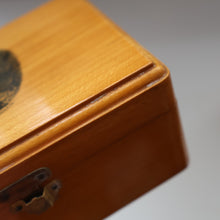 Load image into Gallery viewer, LARGE Antique 19th Century MAUCHLINE Ware Box. View of a Scottish Waterfall on the Lid
