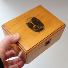 Load image into Gallery viewer, LARGE Antique 19th Century MAUCHLINE Ware Box. View of a Scottish Waterfall on the Lid
