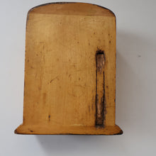 Load image into Gallery viewer, Antique 19th Century MAUCHLINE Ware MONEY BOX or BANK. In the form of a little clock
