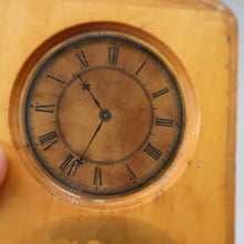 Load image into Gallery viewer, Antique 19th Century MAUCHLINE Ware MONEY BOX or BANK. In the form of a little clock
