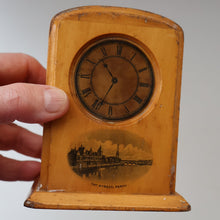 Load image into Gallery viewer, Antique 19th Century MAUCHLINE Ware MONEY BOX or BANK. In the form of a little clock
