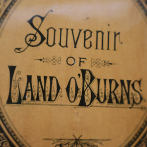 RARE Antique 19th Century MAUCHLINE Ware Book Entitled "Souvenir of Land O'Burns"