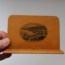 Load image into Gallery viewer, Antique 19th Century Victorian MAUCHLINE Large Table Standing Letter Rack. ROTHESAY FROM CHAPEL HILL
