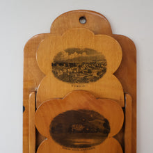 Load image into Gallery viewer, Antique 19th Century Victorian MAUCHLINE Ware Rarer Wall Mounting Letter Rack. Comrie and Strathearn Images

