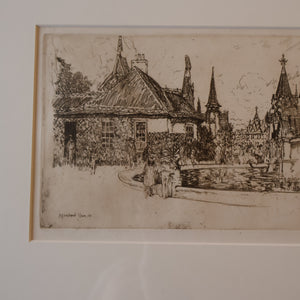 SCOTTISH ART. Sir Muirhead Bone (1876 - 1953). Glasgow International Exhibition 1901. Ireland and Russia. Signed in the plate