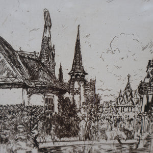 SCOTTISH ART. Sir Muirhead Bone (1876 - 1953). Glasgow International Exhibition 1901. Ireland and Russia. Signed in the plate