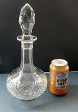 Load image into Gallery viewer, EDINBURGH CRYSTAL. Vintage 1950s Genie Bottle Shape Whisky Decanter 12 inches
