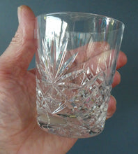 Load image into Gallery viewer, Vintage Edinburgh Crystal Pair of Large Old Fashioned Tumblers. Height: 3 1/2 inches
