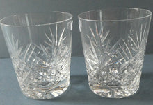 Load image into Gallery viewer, Vintage Edinburgh Crystal Pair of Large Old Fashioned Tumblers. Height: 3 1/2 inches
