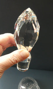 EDINBURGH CRYSTAL. Vintage 1950s Genie Bottle Shape Whisky Decanter 12 inches