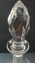 Load image into Gallery viewer, EDINBURGH CRYSTAL. Vintage 1950s Genie Bottle Shape Whisky Decanter 12 inches
