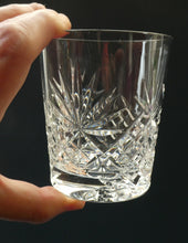 Load image into Gallery viewer, Vintage Edinburgh Crystal Pair of Large Old Fashioned Tumblers. Height: 3 1/2 inches
