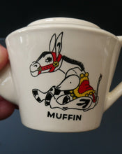 Load image into Gallery viewer, Vintage 1940s / Early 1950s MUFFIN THE MULE Chad Valley Nursery Miniature Teaset
