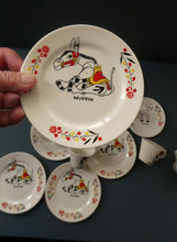 Load image into Gallery viewer, Vintage 1940s / Early 1950s MUFFIN THE MULE Chad Valley Nursery Miniature Teaset
