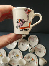 Load image into Gallery viewer, Vintage 1940s / Early 1950s MUFFIN THE MULE Chad Valley Nursery Miniature Teaset
