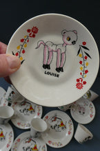 Load image into Gallery viewer, Vintage 1940s / Early 1950s MUFFIN THE MULE Chad Valley Nursery Miniature Teaset
