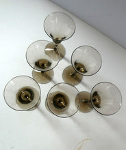 Load image into Gallery viewer, Set of Six Old Hand Blown Liqueur Glass. Possibly Powell for Whitefriars
