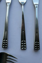Load image into Gallery viewer, Vintage 1970s Stainless Steel SPANISH Cutlery by Ribera. Five Small Forks and Knives 

