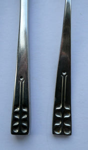 Vintage 1970s Stainless Steel SPANISH Cutlery by Ribera. Five Small Forks and Knives 