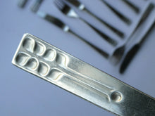 Load image into Gallery viewer, Vintage 1970s Stainless Steel SPANISH Cutlery by Ribera. Six Large Forks and Knifes
