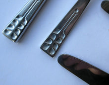 Load image into Gallery viewer, Vintage 1970s Stainless Steel SPANISH Cutlery by Ribera. Six Large Forks and Knives
