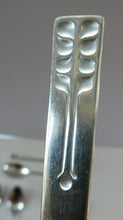 Load image into Gallery viewer, Vintage 1970s Stainless Steel SPANISH Cutlery by Ribera. Eight Dessert Spoons and One Large Serving Spoon Media 1 of 12
