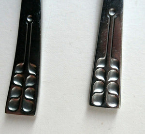 Vintage 1970s Stainless Steel SPANISH Cutlery by Ribera. Eight Dessert Spoons and One Large Serving Spoon Media 1 of 12