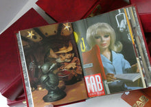 Load image into Gallery viewer, JOB LOT. Huge Collection of GERRY ANDERSON FAB Fan Club Magazine in Red Binders
