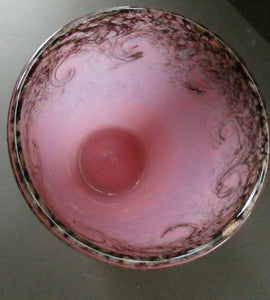 1930s Pink MONART Glass Vase. OE VIII Shape