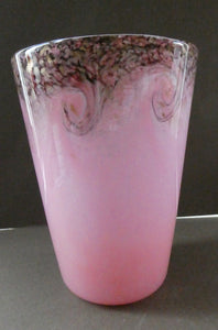 1930s Pink MONART Glass Vase. OE VIII Shape