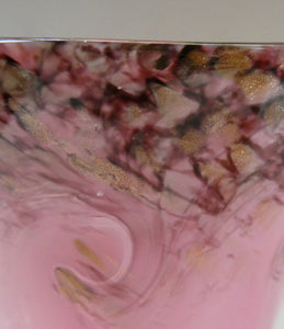 1930s Pink MONART Glass Vase. OE VIII Shape