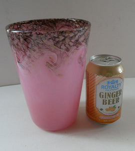 1930s Pink MONART Glass Vase. OE VIII Shape