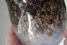 Load image into Gallery viewer, 1930s Monart Glass Vase with Gold Aventurine Flakes
