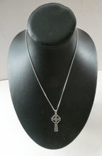 Load image into Gallery viewer, Vintage 1990s Hallmarked Silver Iona Cross Pendant
