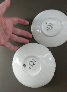 Pair of 1970s Poole Pottery Delphis Dishes. Shallow Bowl and Small Plate